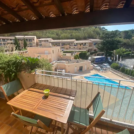 アパート Golfe St Tropez Magique T2 Duplex Vue Mer Piscine, Garage ラ・クロワ・ヴァルメ